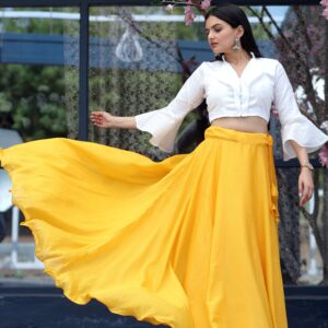 Premium Readymade Chinnon Lehenga with Phantom Silk Designer Blouse