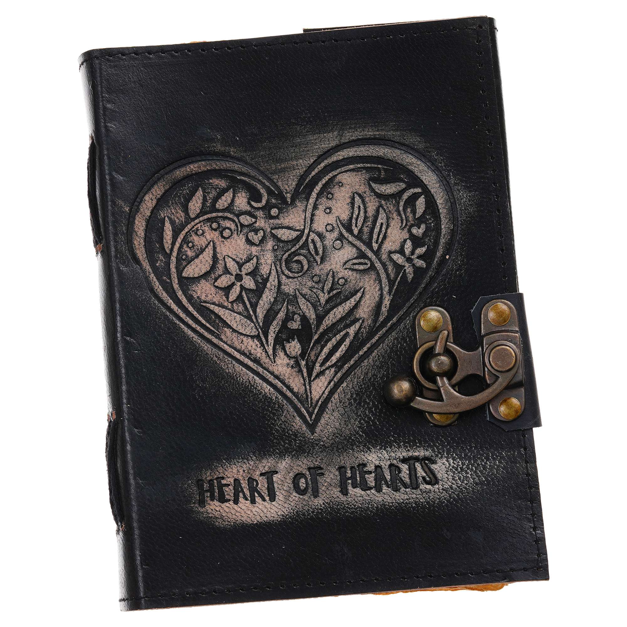 Vintage Handmade Genuine Leather Diary Journal | Premium Antique String Closure | 200 Handmade Unruled Pages DIARY-10 - Image 4