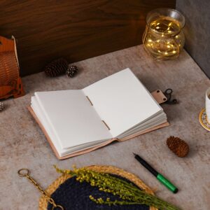 Vintage Handmade Genuine Leather Diary Journal | Premium Antique String Closure | 200 Handmade Unruled Pages DIARY-23