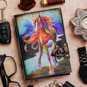 Vintage Handmade Genuine Leather Diary Journal | Premium Antique String Closure | 200 Handmade Unruled Pages DIARY-61